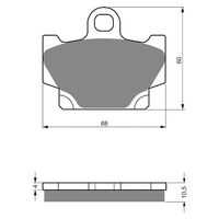 Goldfren Brake Pads GF113 - S3