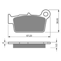 Goldfren Brake Pads GF187 - K5