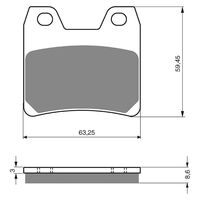 Goldfren Brake Pads GF222 - S3