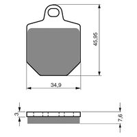 Goldfren Brake Pads GF238 - S3