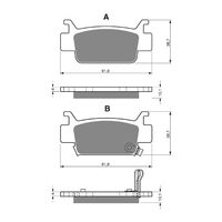 Goldfren Brake Pads GF240 - K5