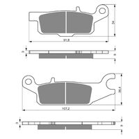 Goldfren Brake Pads GF255 - K5