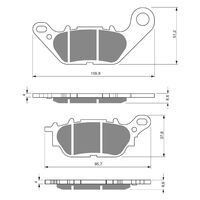 Goldfren Brake Pads GF264 - S3