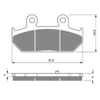 Goldfren Brake Pads GF265 - S3