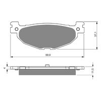 Goldfren Brake Pads GF268 - S3