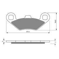 Goldfren Brake Pads GF280 - K5