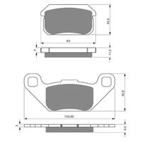 Goldfren Brake Pads GF283 - K5