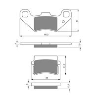 Goldfren Brake Pads GF288 - K5