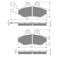 Goldfren Brake Pads GF293 - S3