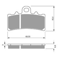 Goldfren Brake Pads GF305 - S3