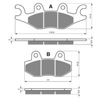 Goldfren Brake Pads GF329 - S3