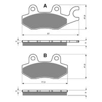 Goldfren Brake Pads GF332 - S3