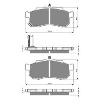 Goldfren Brake Pads GF338 - K5