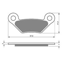 Goldfren Brake Pads GF356 - K5