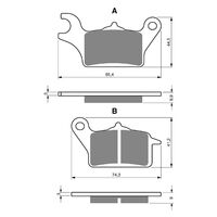 Goldfren Brake Pads GF358 - S3