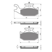 Goldfren Brake Pads GF374 - K5