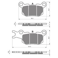 Goldfren Brake Pads GF375 - K1