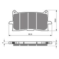 Goldfren Brake Pads GF379 - K5