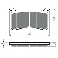 Goldfren Brake Pads GF386 - S33