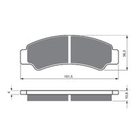 Goldfren Brake Pads GF389 - K5