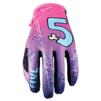 Five 'MXF4' MX Gloves - Slice Purple