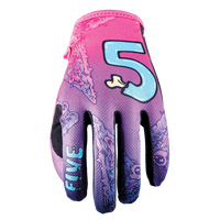 Five 'MXF4' Kids MX Gloves - Slice Purple