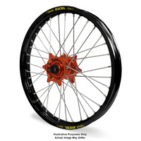 KTM 950-990 Adventure Black Excel Rims / Orange Haan Hubs Front Wheel - 950-990 Adventure 2003-14 21*1.85  