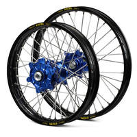 KTM Haan / Excel Enduro Cush Drive Black Rims / Blue Hubs Wheel Set 690 2007-2017 (21*1.85 / 18*2.50)