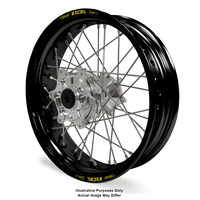 KTM 950-990 Adventure Black Excel Rims / Silver Haan Hubs Rear Wheel - 950-990 Adventure 2003-14 17*4.50