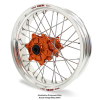 KTM 950-990 Adventure Silver Excel Rims / Orange Haan Hubs Rear Wheel - 950-990 Adventure 2003-14 18*4.25