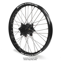 KTM 950-990 Adventure Black Platinum Rims / Black Haan Hubs Front Wheel - 950-990 Adventure 2003-14 21*2.15 OEM SIZE