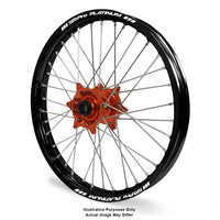 KTM Adventure Black Platinum Rims / Orange Haan Hubs Front Wheel - 1190R 2013-2016 / 1090-1290R 2017-On 21*1.85  