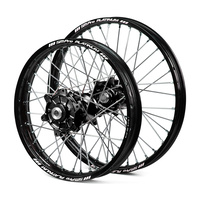 Yamaha Haan / Platinum Enduro Cush Drive Black Rims / Black Hubs Wheel Set WRF 250-450 2002-2017 (21*1.60 / 18*2.15)