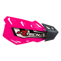 Rtech Neon Pink FLX MX Handguards - Includes Mounting Kit