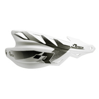 Rtech White Raptor Wrap Handguards - Includes Mounting Kit