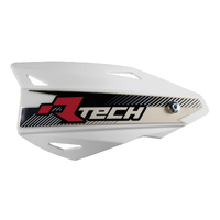 Rtech White Vertigo MX Handguards - Includes Mounting Kit