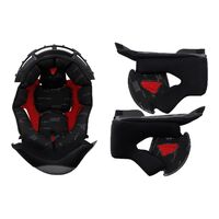 LS2 FF327 Challenger Repl. Liner & Cheek Pad Set Blk Lge