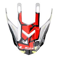 LS2 MX437 Fast Evo Peak Crusher Black Red