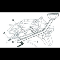 SHAD Top Case Mount - SUZ GSX750F 98-02 (suit SH39-59)