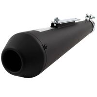 Whites Muffler Shorty Megaphone Reverse Cone Black