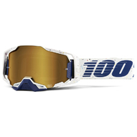 100% 'Armega' MX Goggles - Solis (Mirror True Gold Lens)