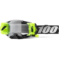 100% 'Armega Forecast' MX Goggles - Black (Clear Lens)