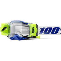 100% 'Armega Forecast' MX Goggles - Blue (Clear Lens)