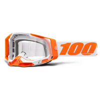 100% 'Racecraft 2' MX Goggles - Orange (Clear Lens)