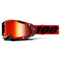 100% 'Racecraft 2' MX Goggles - Red (Mirror Red Lens)