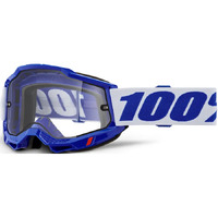 100% 'Accuri 2 Enduro' MX Goggles - Blue (Clear Lens)