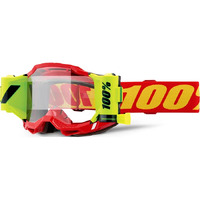 100% 'Accuri 2 Forecast' MX Goggles - Red (Clear Lens)