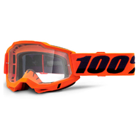 100% 'Accuri 2 OTG' MX Goggles - Orange (Clear Lens)