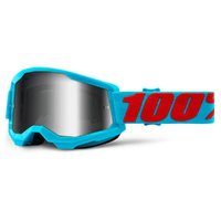 100% 'Strata 2' MX Goggles - Summit (Mirror Silver Lens)