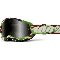 100% 'Strata 2 Sand' MX Goggles - War Camo (Smoke Lens)